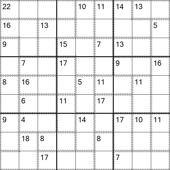 Killer Sudoku - Fácil