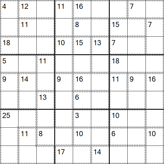 Killer Sudoku - Fácil