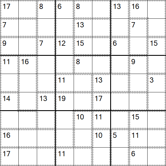 Killer Sudoku - Fácil