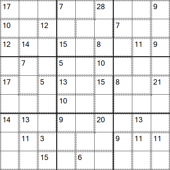 Killer Sudoku - Fácil