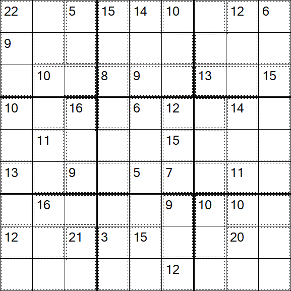 Killer Sudoku - Fácil