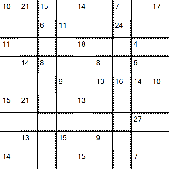 Killer Sudoku - Fácil