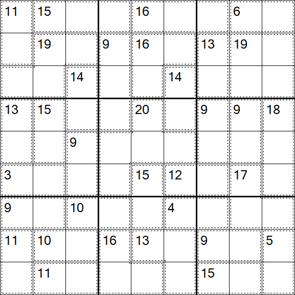 Killer Sudoku - Fácil