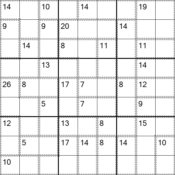 Killer Sudoku - Fácil