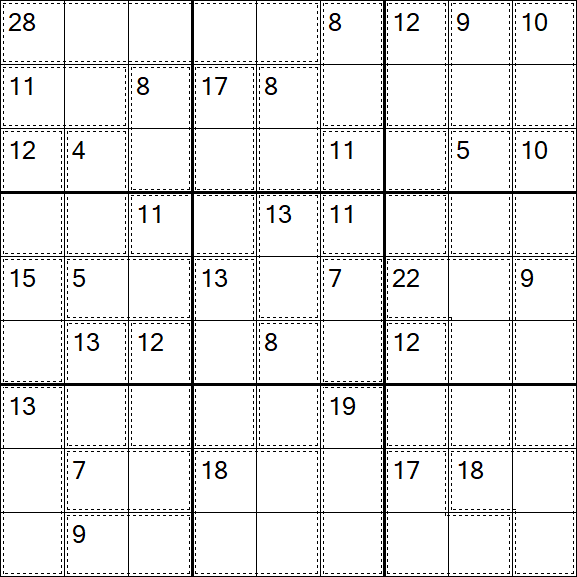Killer Sudoku - Fácil