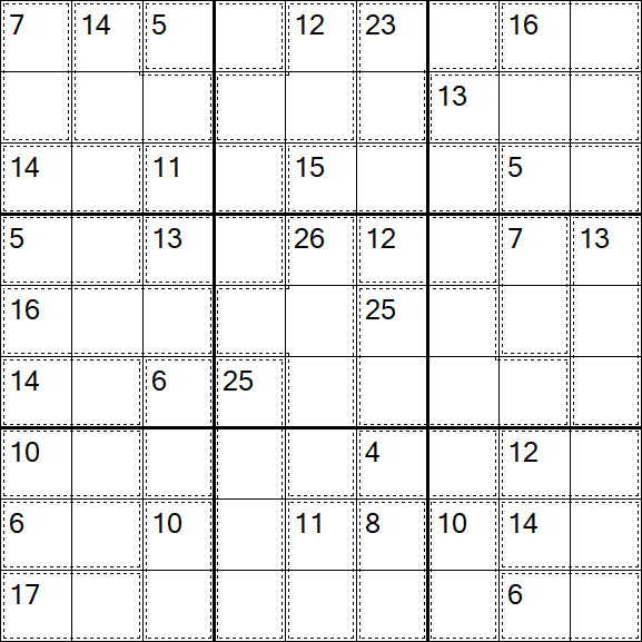 Killer Sudoku - Fácil