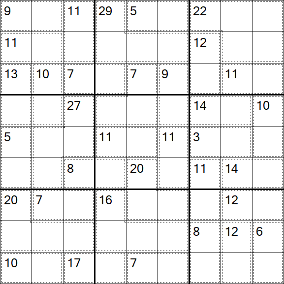 Killer Sudoku - Simple
