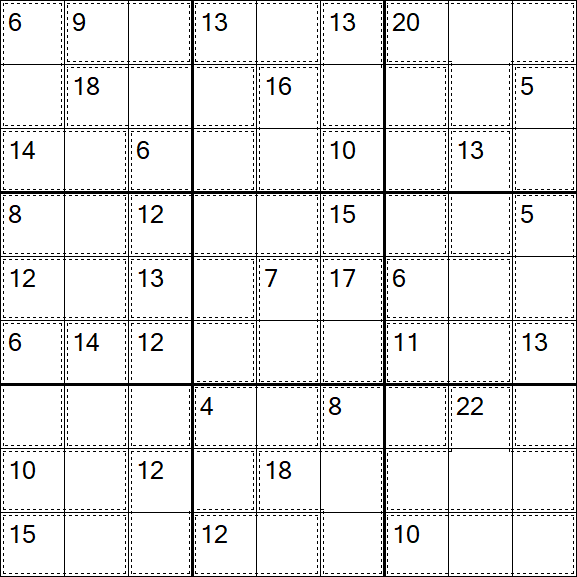 Killer Sudoku - Simple