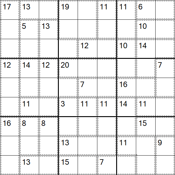 Killer Sudoku - Fácil