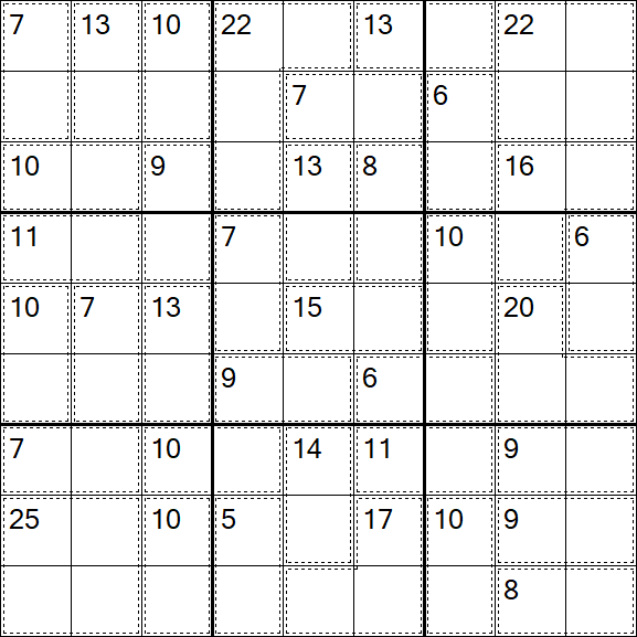 Killer Sudoku - Fácil