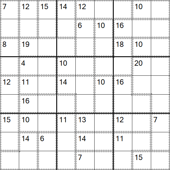 Killer Sudoku - Fácil