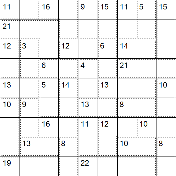 Killer Sudoku - Easy