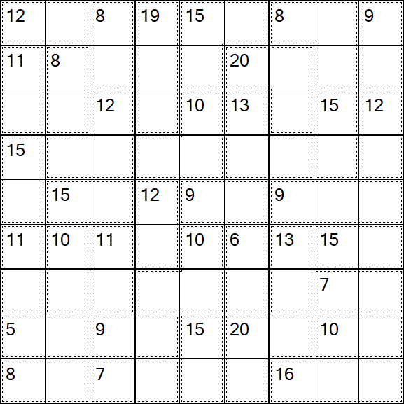 Killer Sudoku - Fácil
