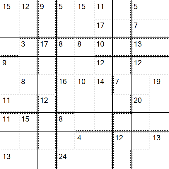 Killer Sudoku - Simple