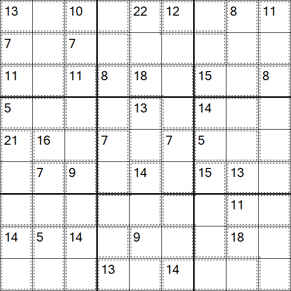 Killer Sudoku - Simple