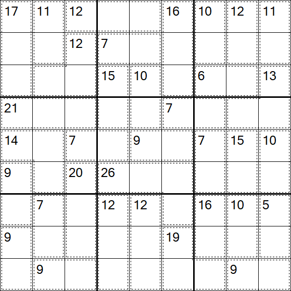 Killer Sudoku - Einfach