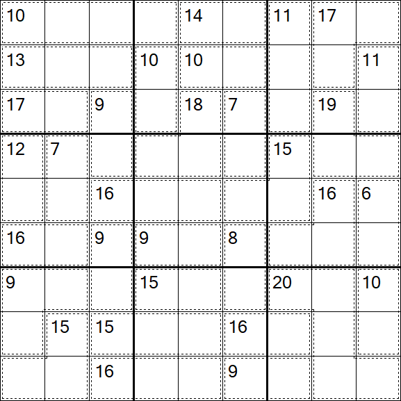 Killer Sudoku - Einfach
