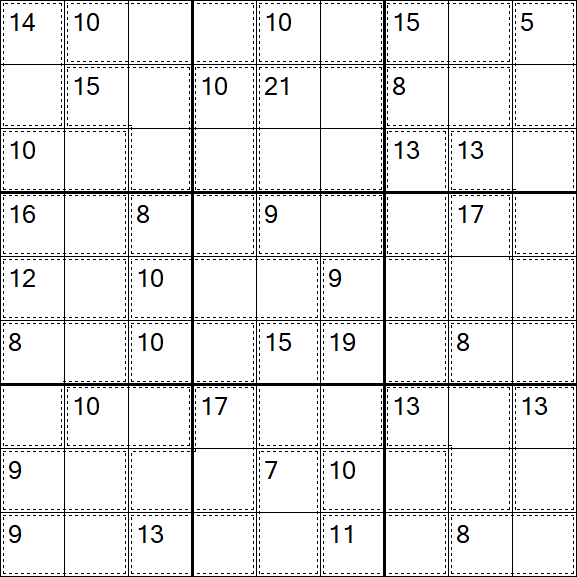 Killer Sudoku - Einfach