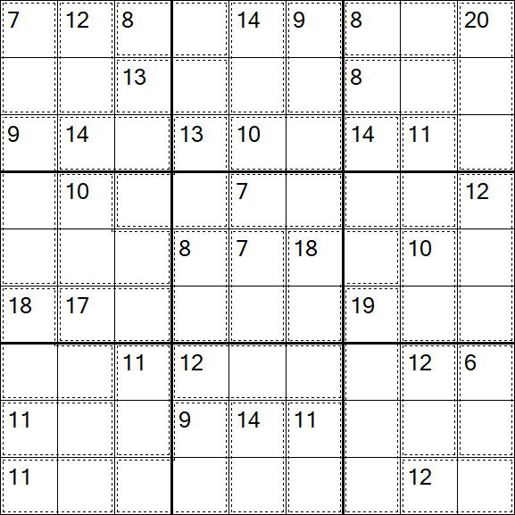 Killer Sudoku - Einfach