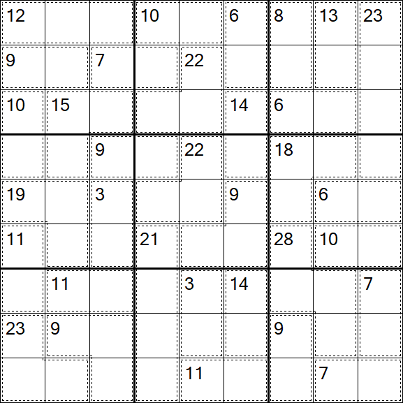 Killer Sudoku - Einfach