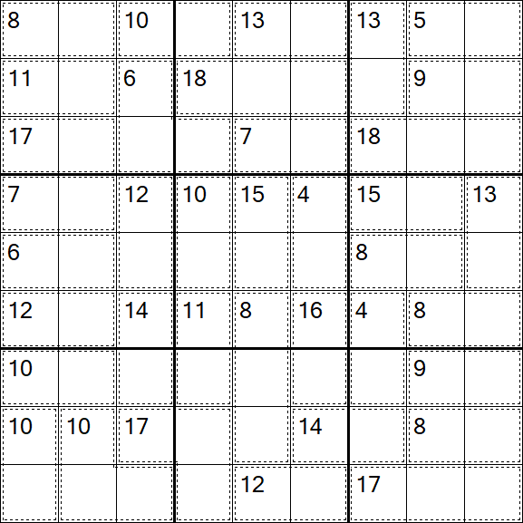 Killer Sudoku - Einfach