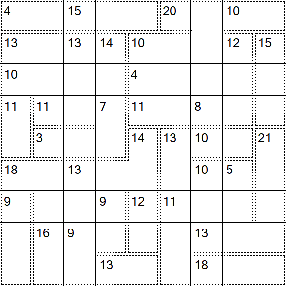 Killer Sudoku - Einfach