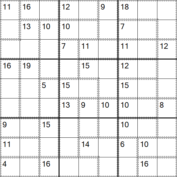 Killer Sudoku - Einfach