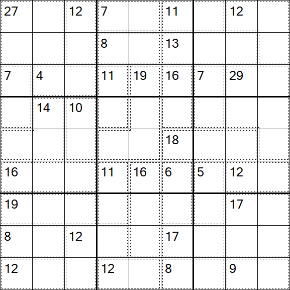 Killer Sudoku - Einfach
