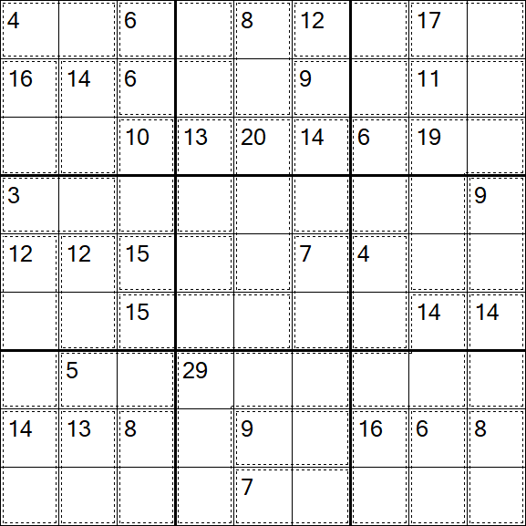 Killer Sudoku - Einfach