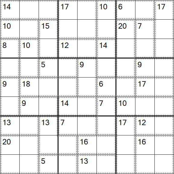 Killer Sudoku - Fácil