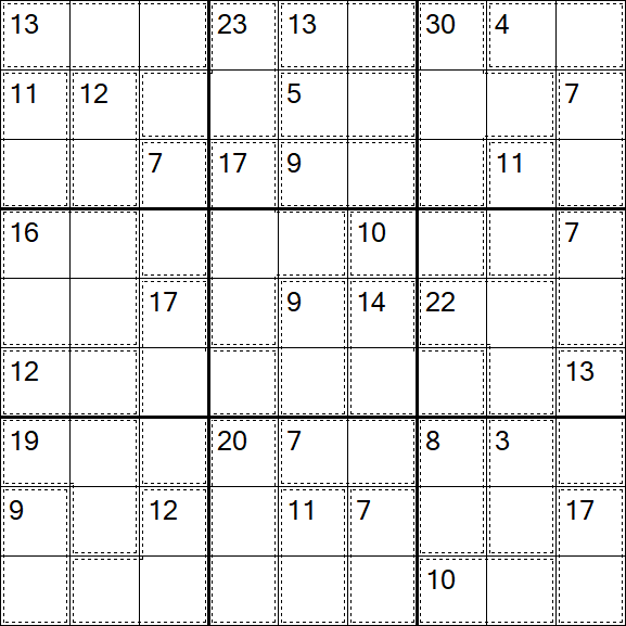 Killer Sudoku - Fácil