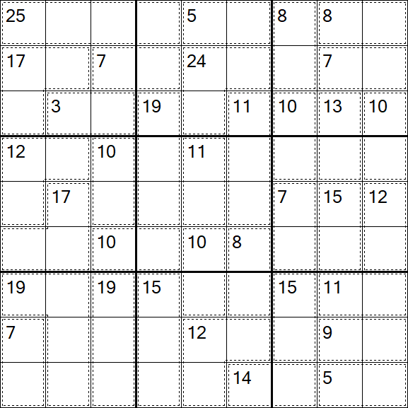 Killer Sudoku - Fácil
