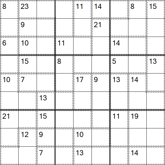 Killer Sudoku - Fácil