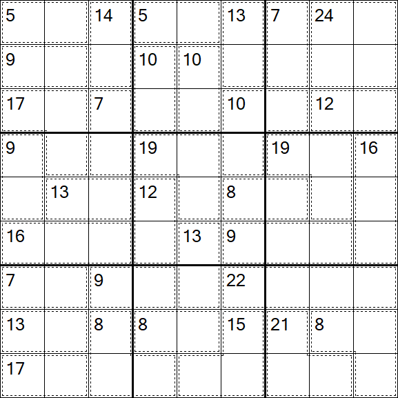 Killer Sudoku - Fácil