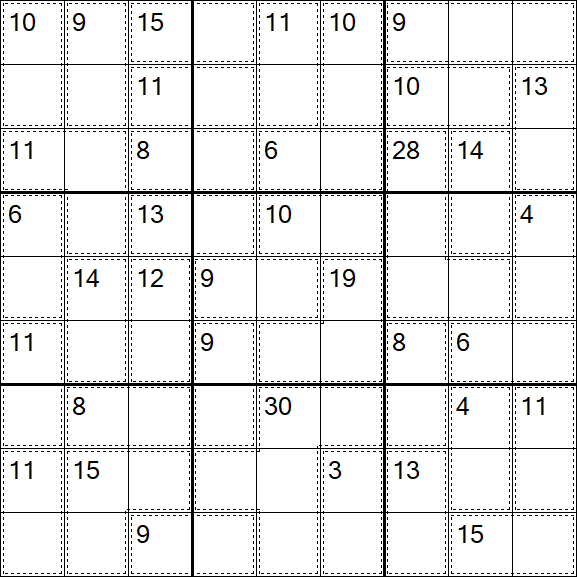 Killer Sudoku - Einfach