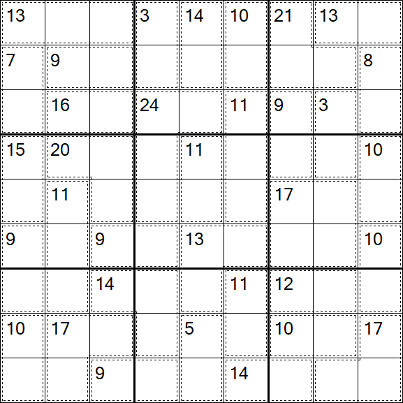 Killer Sudoku - Einfach