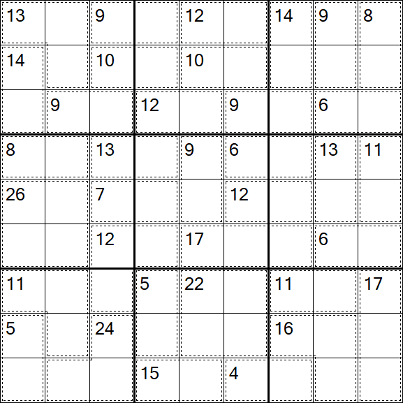 Killer Sudoku - Einfach