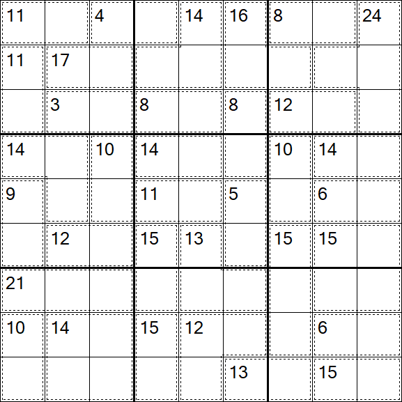 Killer Sudoku - Einfach