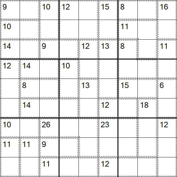 Killer Sudoku - Einfach