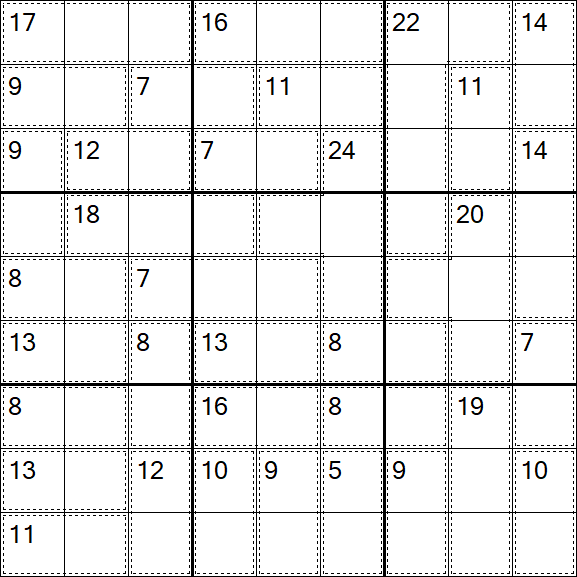Killer Sudoku - Einfach