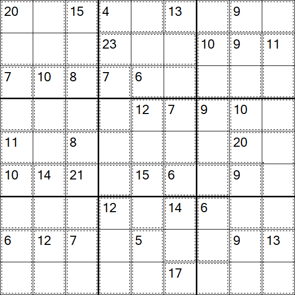 Killer Sudoku - Einfach