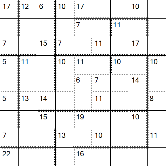 Killer Sudoku - Einfach