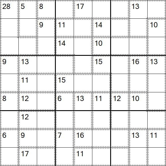 Killer Sudoku - Einfach