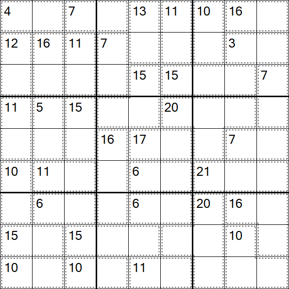 Killer Sudoku - Einfach