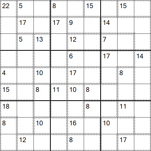 Killer Sudoku - Einfach