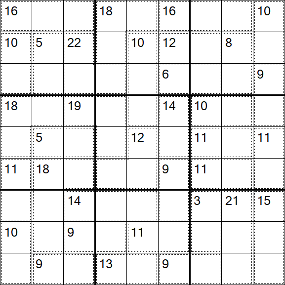 Killer Sudoku - Einfach