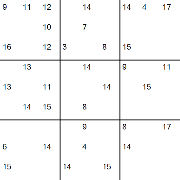 Killer Sudoku - Einfach