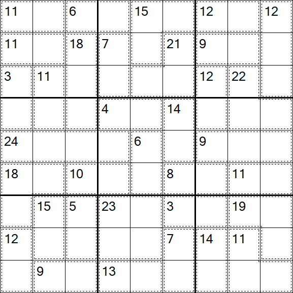 Killer Sudoku - Einfach