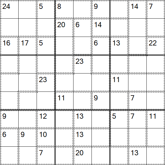 Killer Sudoku - Einfach