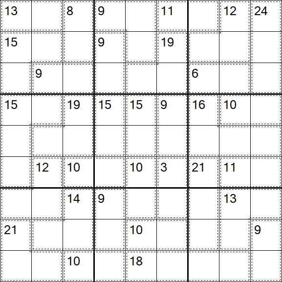 Killer Sudoku - Einfach